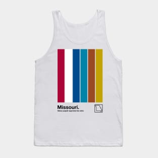 Missouri // Original Minimalist Artwork Poster Design Tank Top